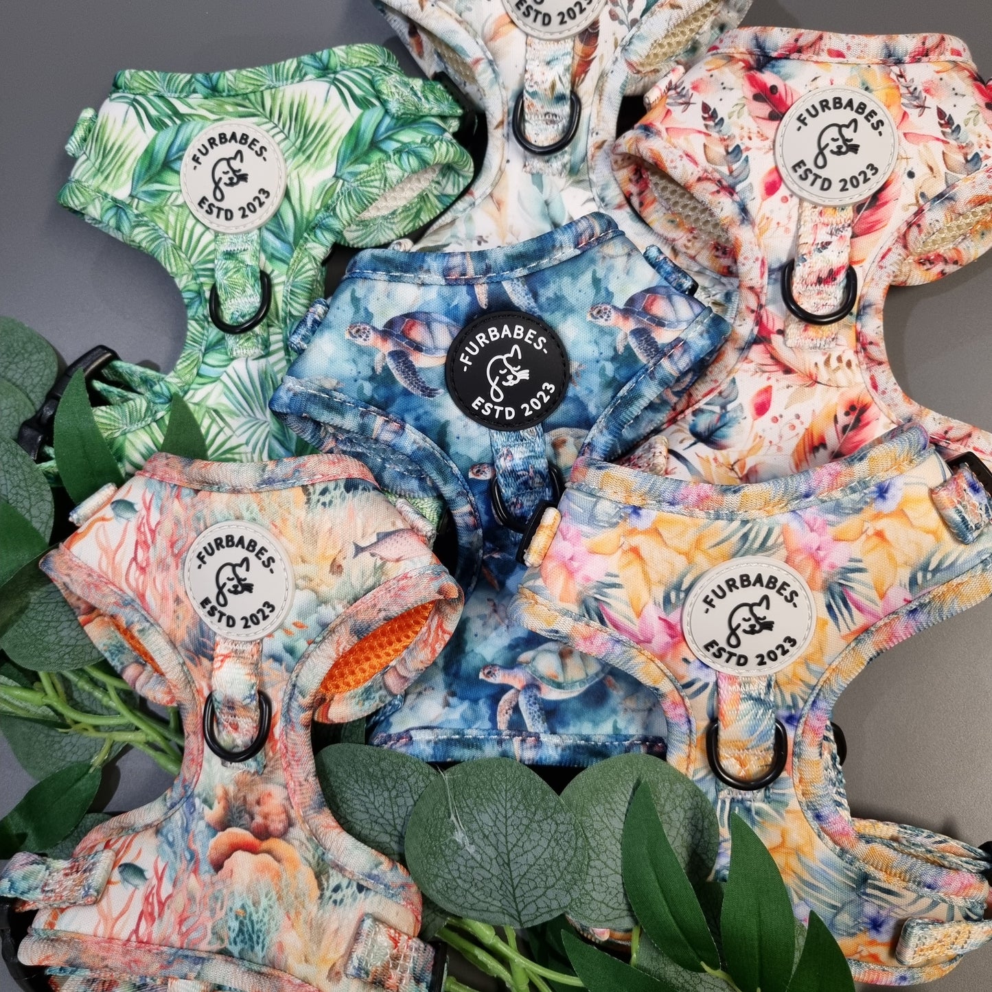 Fully Adjustable Neoprene Dog Harness - BAYSIDE BOHO BEIGE