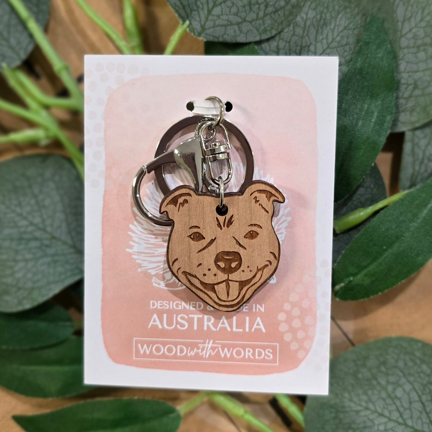 Keychain Keyring - STAFFIE STAFFORDSHIRE BULL TERRIER