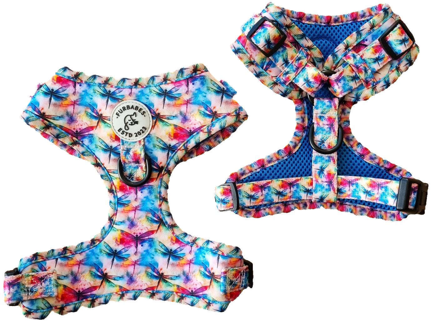 Fully Adjustable Neoprene Dog Harness - DAINTREE DRAGONFLIES