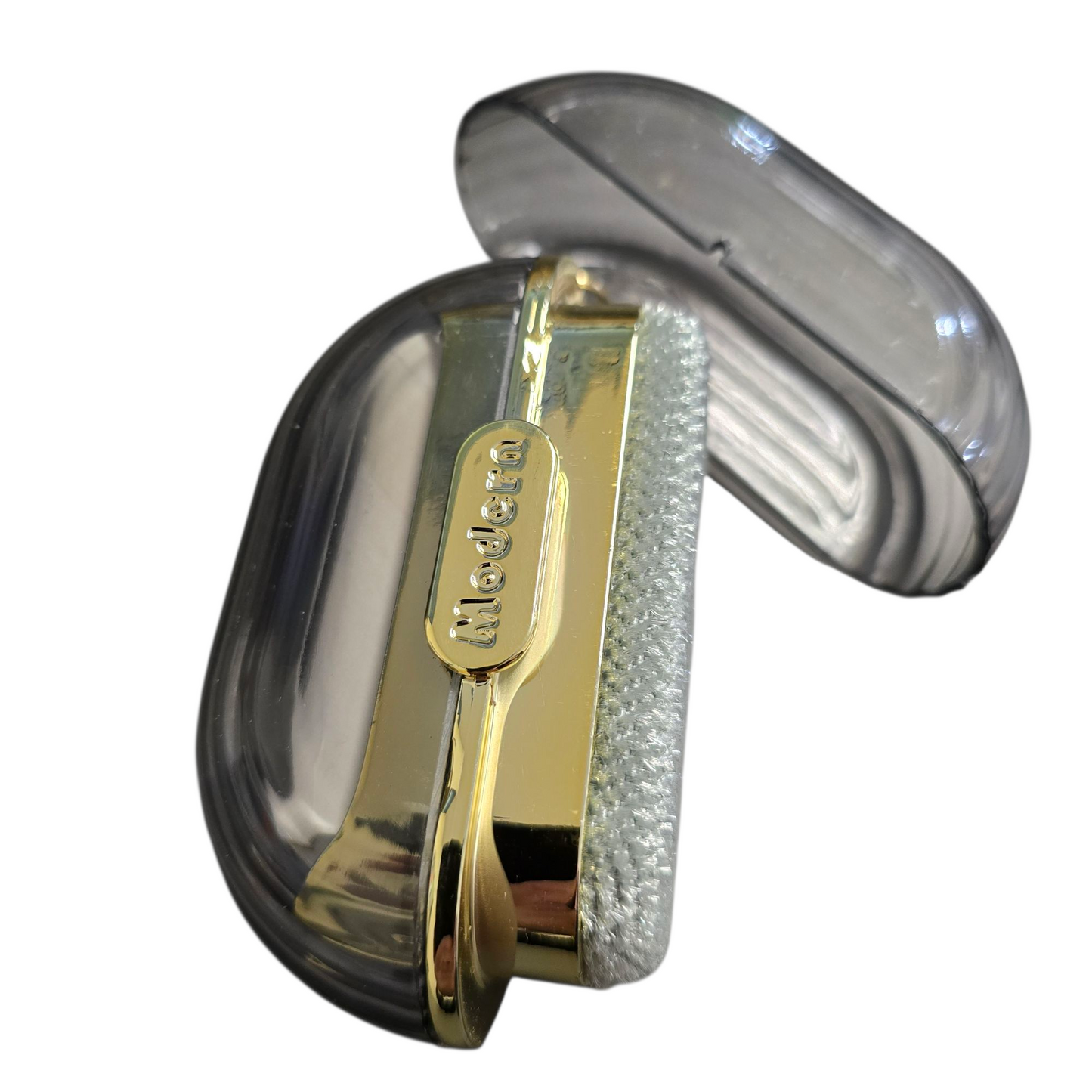 Portable, compact, handheld Mini Lint Remover Brush with sticky roller to remove pet hair